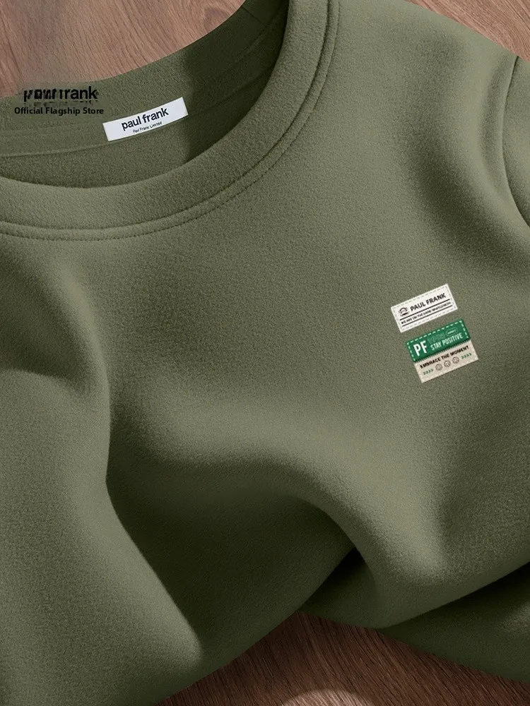 

Утепленная термофутболка с длинным рукавом и круглым вырезом для мужчин, теплый базовый слой, с принтом обезьяны, повседневная одежда