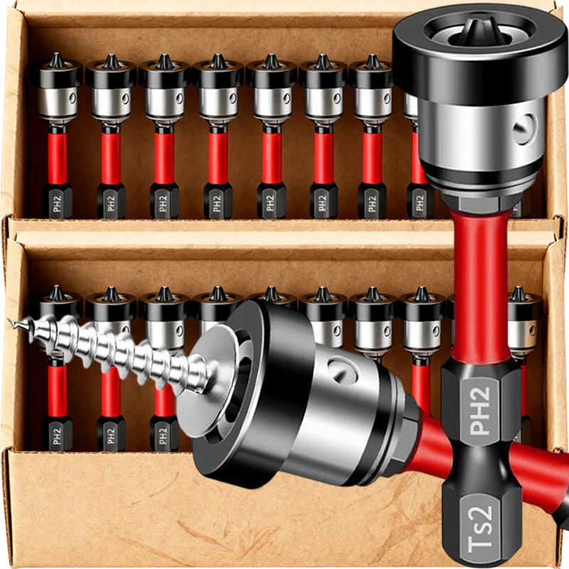 المغناطيسي دريوال مفك بت عرافة عرقوب تحديد المواقع مثقاب الخشب الجصي دفعة مسمار لولبي الرأس بت الحفر تحديد موقع أدوات #1