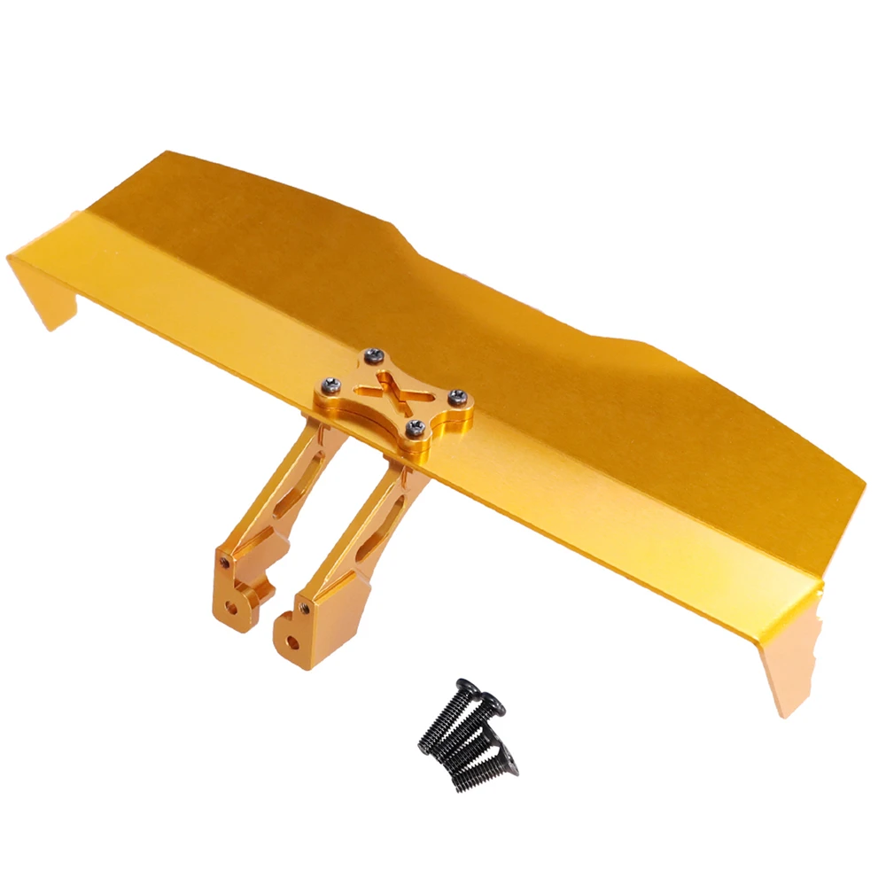 Aile arrière en métal améliorée pour Wltoys 124016 124017 124018 124019 144001 1/12 1/14 RC, pièces de rechange pour voitures, accessoires
