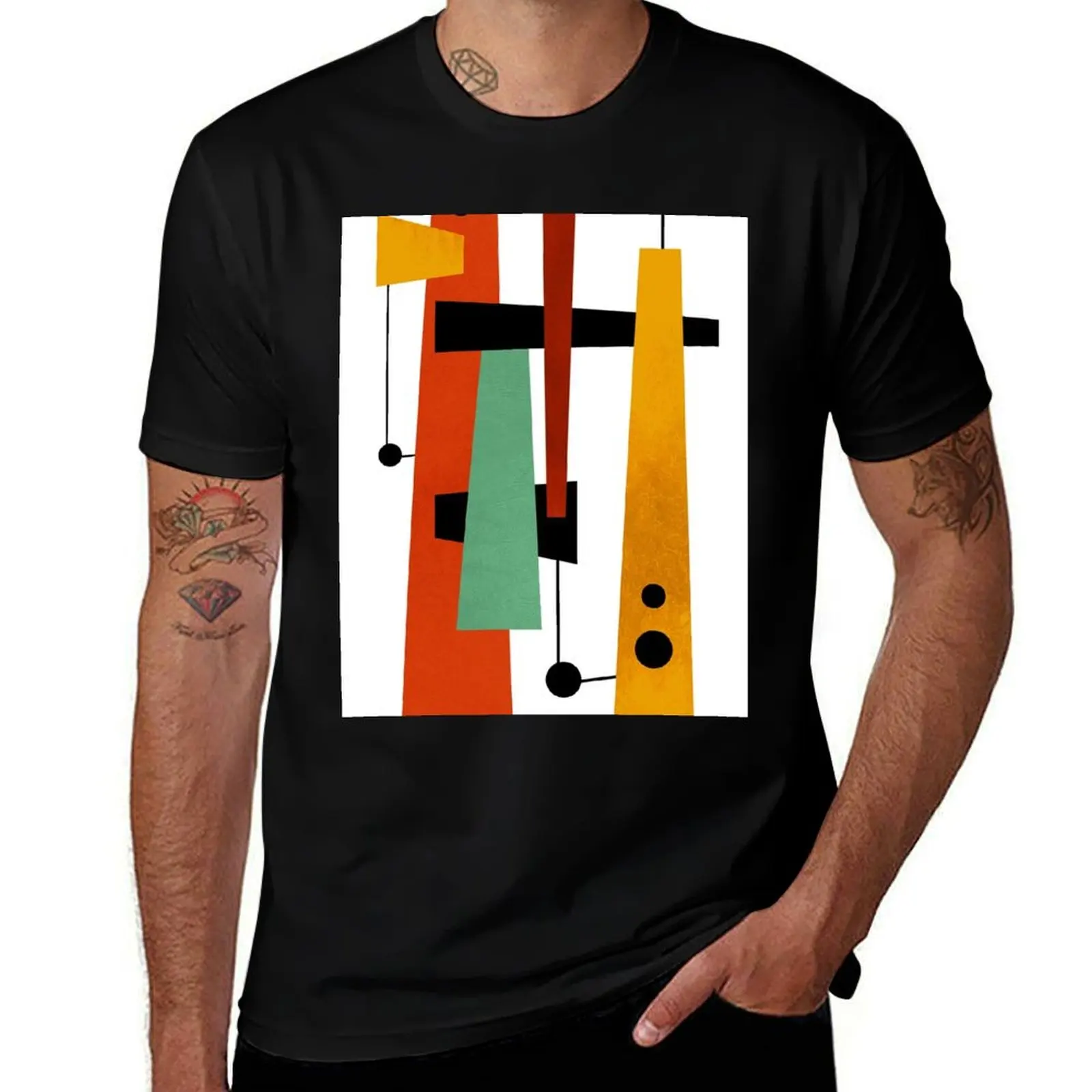 Modern Mid Century Art 2 T-Shirt summer clothes vintage t shirts big and tall t shirts for men