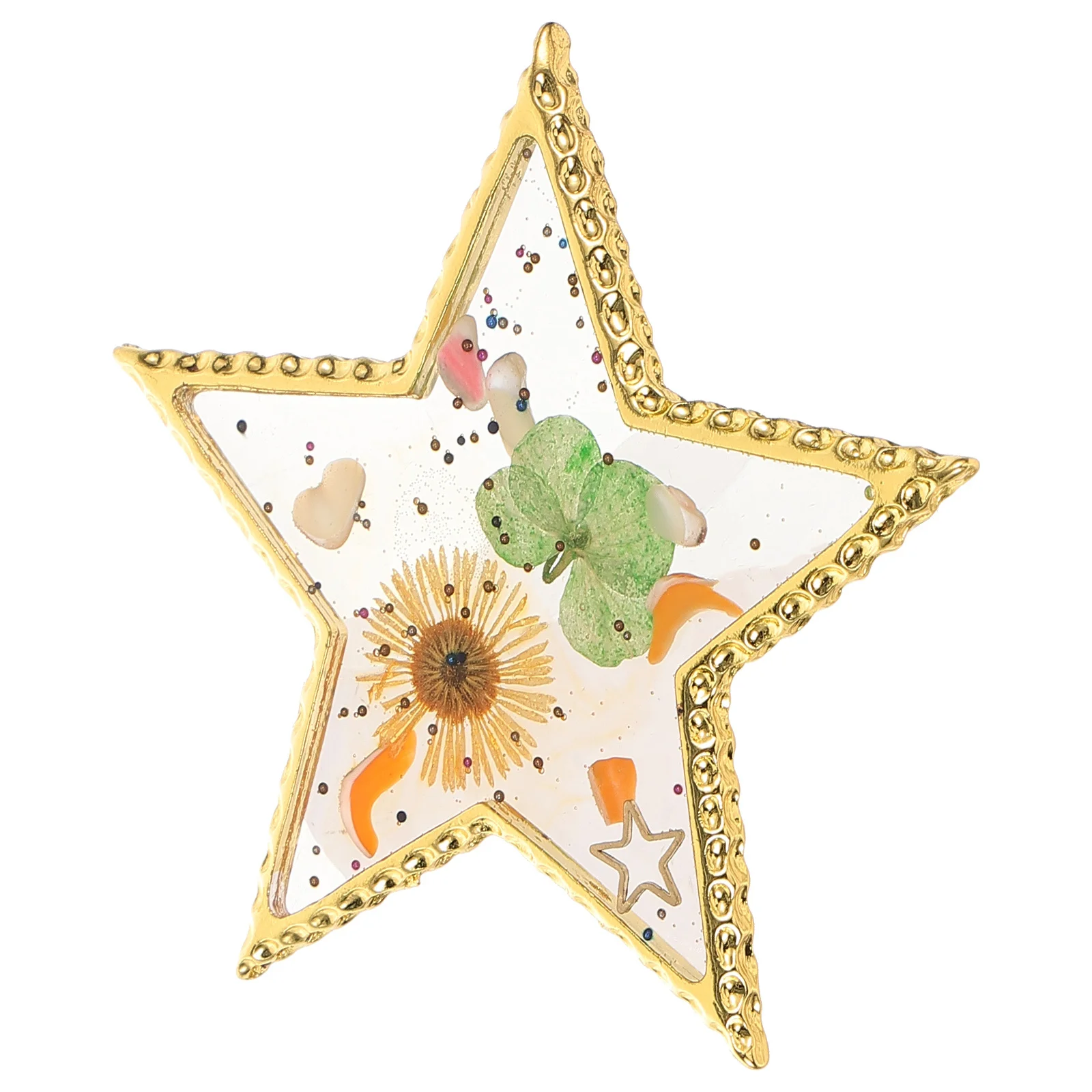 Resin Nail Art Pallet Star Shape Chic Decorative Easy to Use Wonderful Workmanship for Nail Polish Mixing Nails Polish Palette