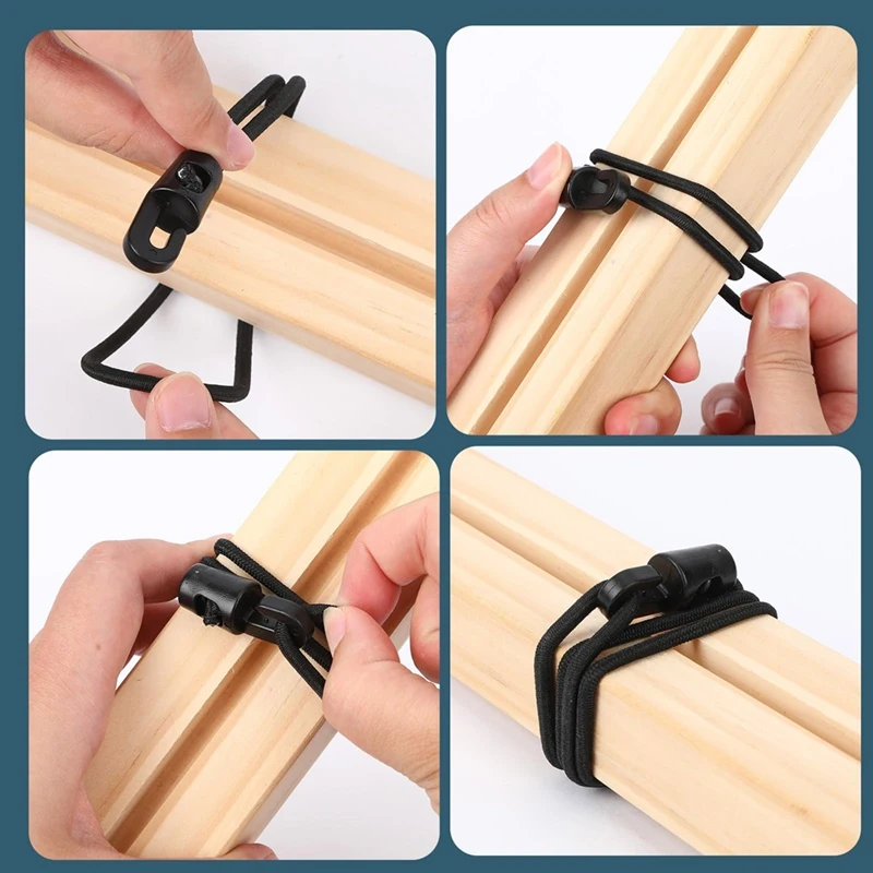 AD33 HOT Bungee-Seil mit Haken, 20er-Pack Expander mit Haken, 25 cm, Multifunktionsspanner, für Zelte, Netze, Camping