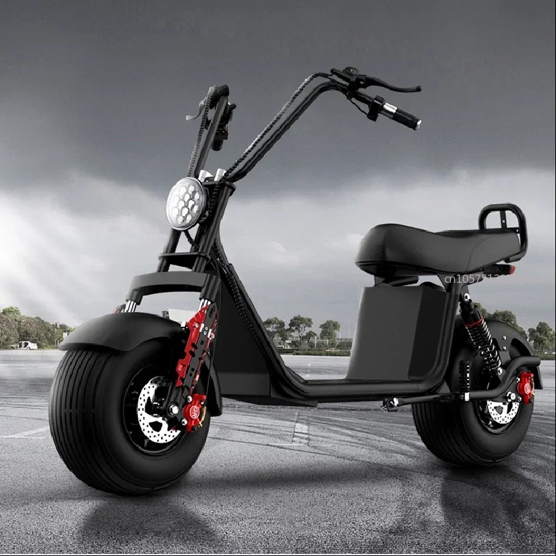 Large Wheel Wide Tire Double Wheel 60v Men's and Women's Two-wheel Battery Adult Pedal Scooter