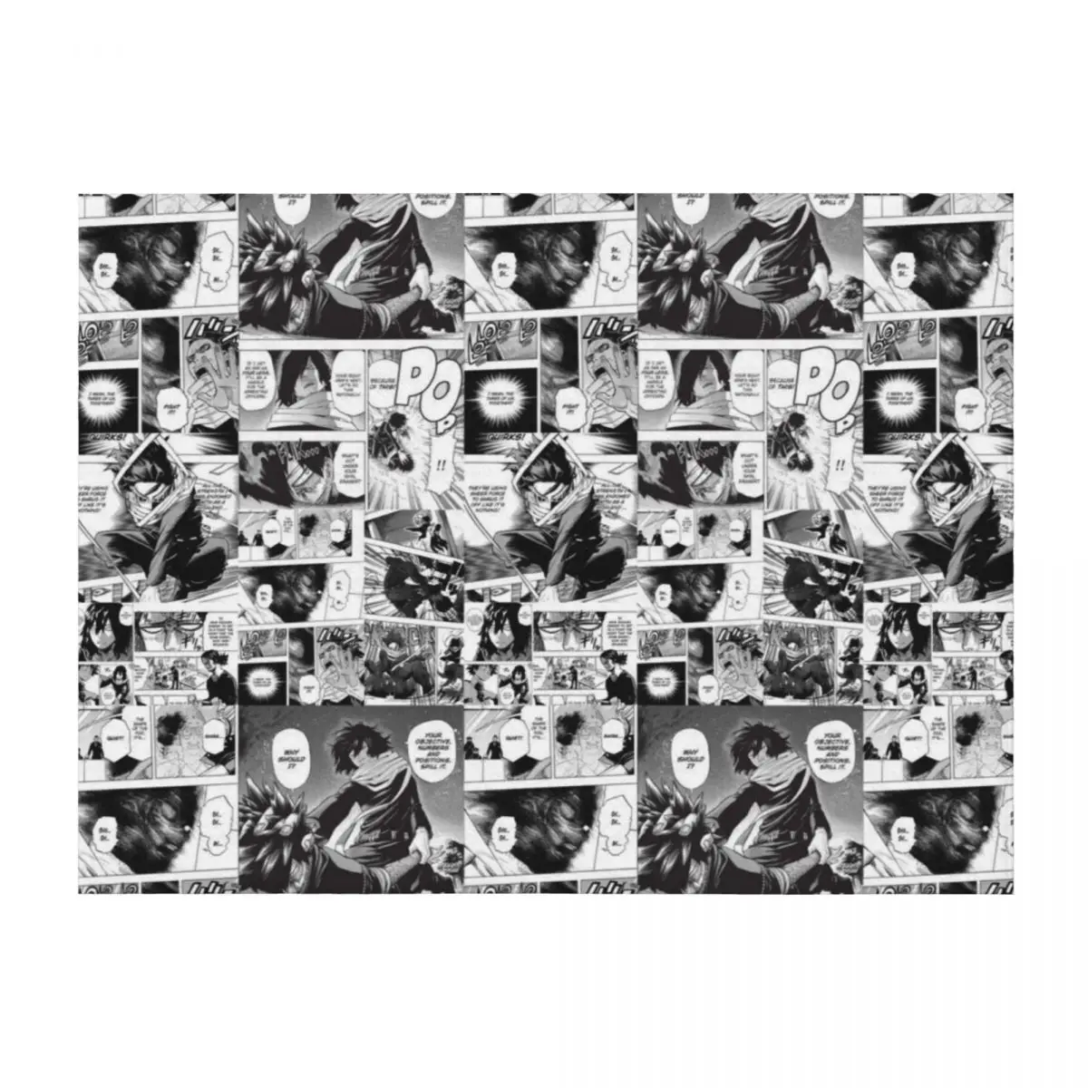 

Aizawa manga panel Throw Blanket Summer Luxury Blankets For Bed Beach Blankets