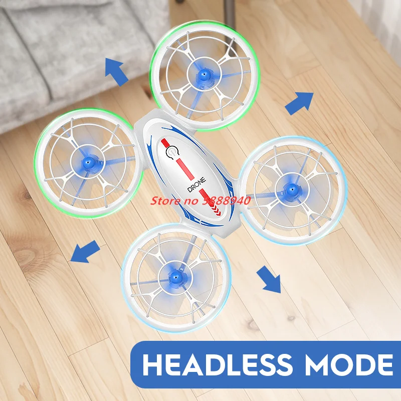 2.4G Attitude Holg Hover Headless Mode Full Protection Cool LED Lighting Remote Control Drone Colorful Lighting RC Quadcopter To
