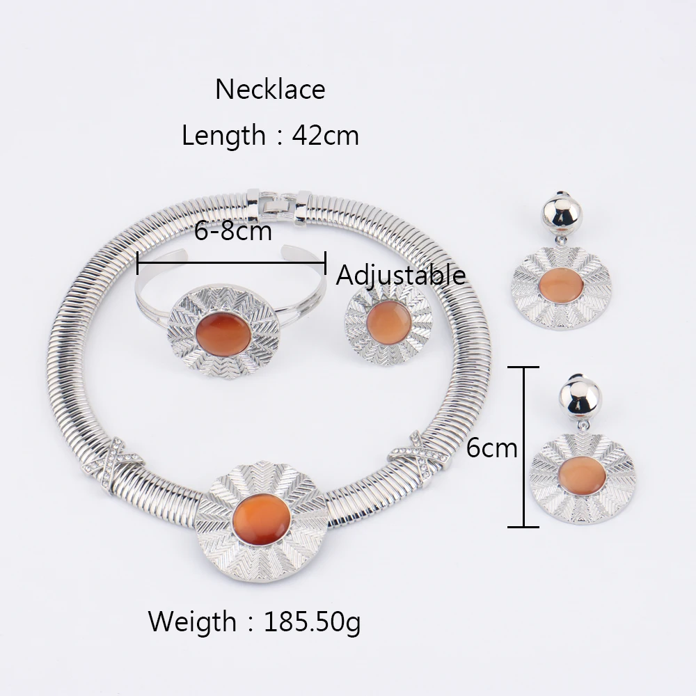 Luxuriöser Hochzeitsschmuck für Damen, Trendige Modeschmuck-Kollektion 2026, 18K Brasilianisch-Italienisch Vergoldete Schmucksets im Angebot – Detail 18