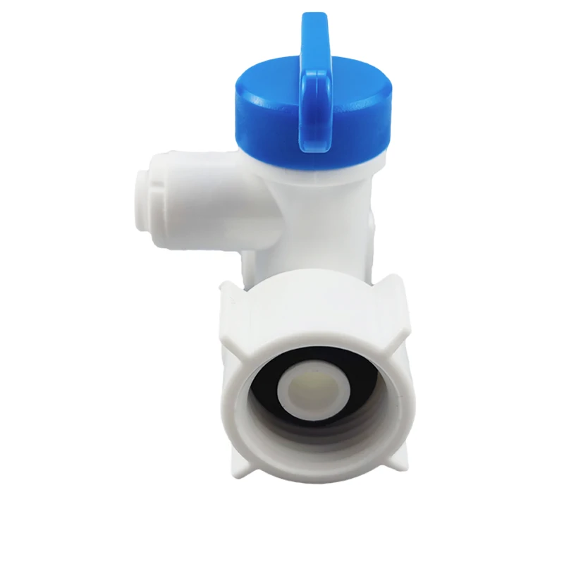 1/2\'\' Thread to 1/4 3/8 Tube Water Adapter RO Feed Ball Valve Faucet Water Filter Reverse Osmosis System for Water Purifier Tap