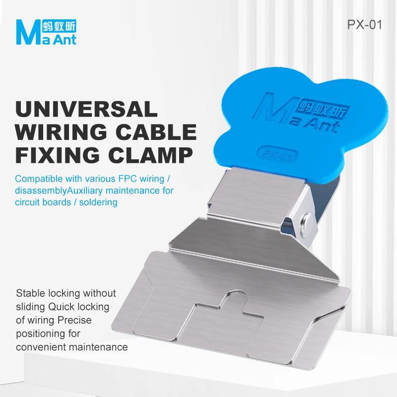 MaAnt PX-01 Universal FPC Connector Fixing Clamp Click Lock for Cable Wiring Harness Phone Motherboard Fixing Repair Tool