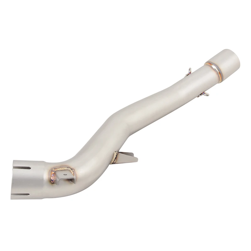 51 مللي متر دراجة نارية العادم الهروب أنبوب الفولاذ المقاوم للصدأ وصلة الأنابيب الخمار الانزلاق على ل HOHDA VFR1200X Crosstourer 2012-2020