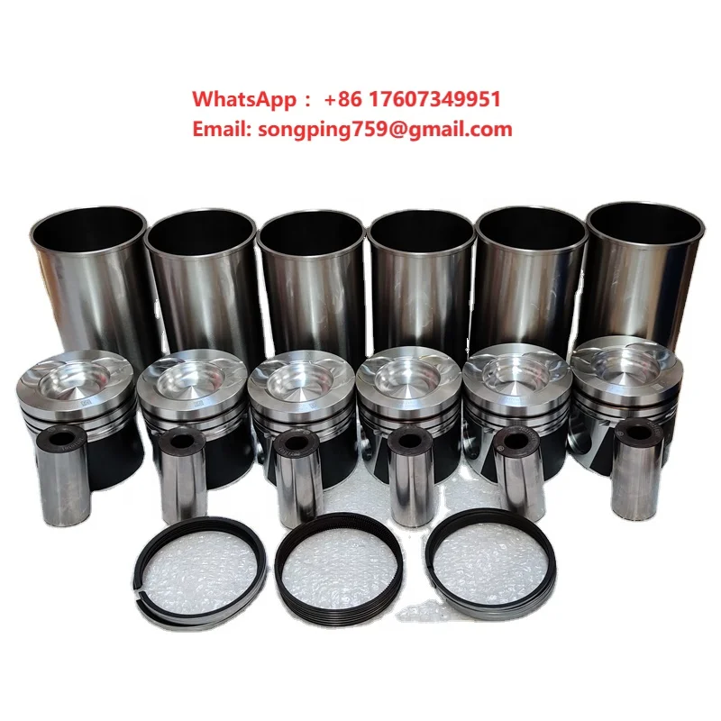 Brand New Sinotruk HOWO Truck Spare Parts KC1560030011 KC1560030010 Diesel Engine Parts Liner and Piston Kit Set for Sale