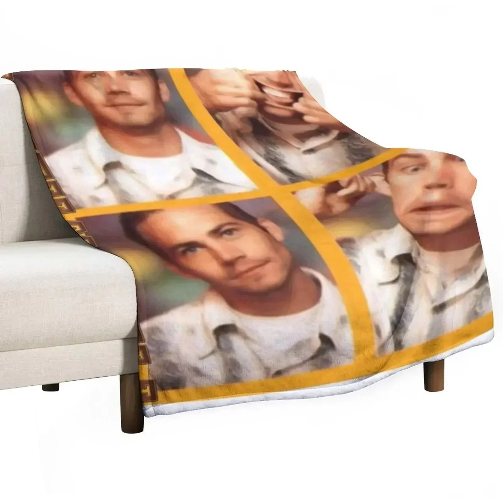 Paul Walker - TRL Photobooth Vibes Throw Blanket Personalized Gift Flannels Blankets