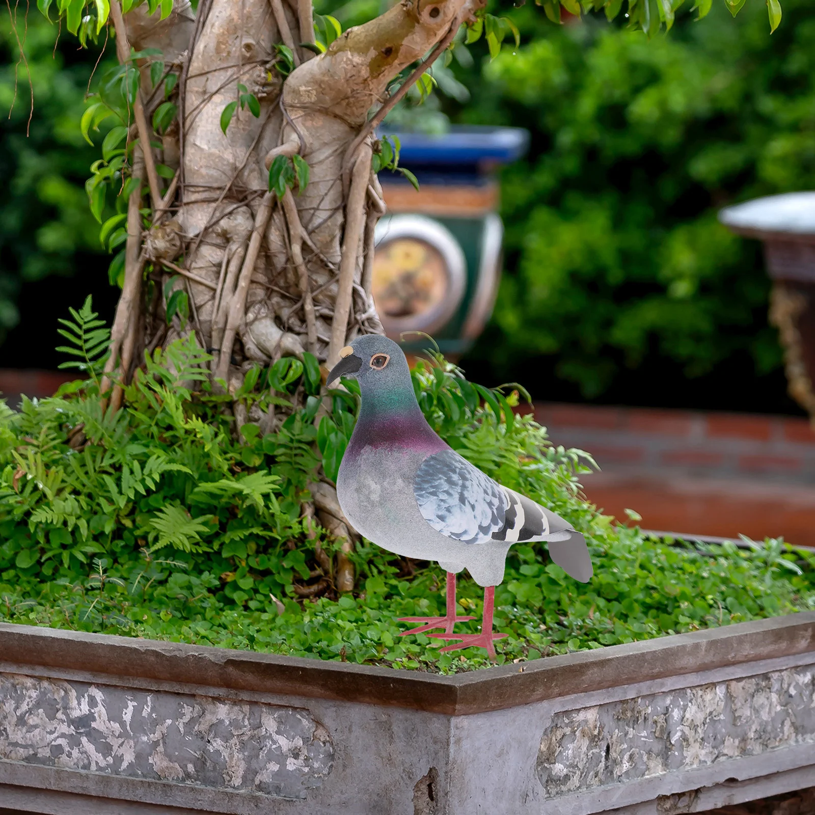 Artificial Feathered Pigeon Stuffed Animal Bird Toys Plumage Foams Small Dove Figurine Micro Wedding Child