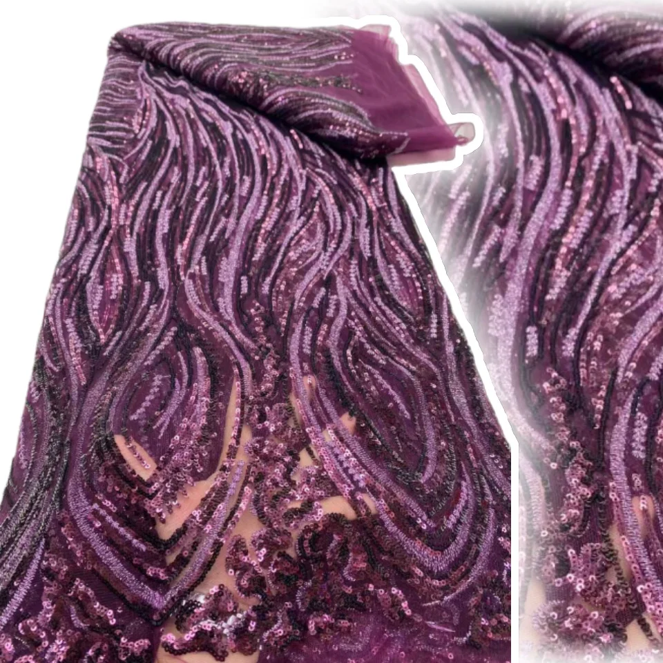 

Африканская кружевная ткань с блестками, вышивка бисером, нигерийская свадебная ткань 2022, высокое качество, французская кружевная ткань для свадебного платья AH1641