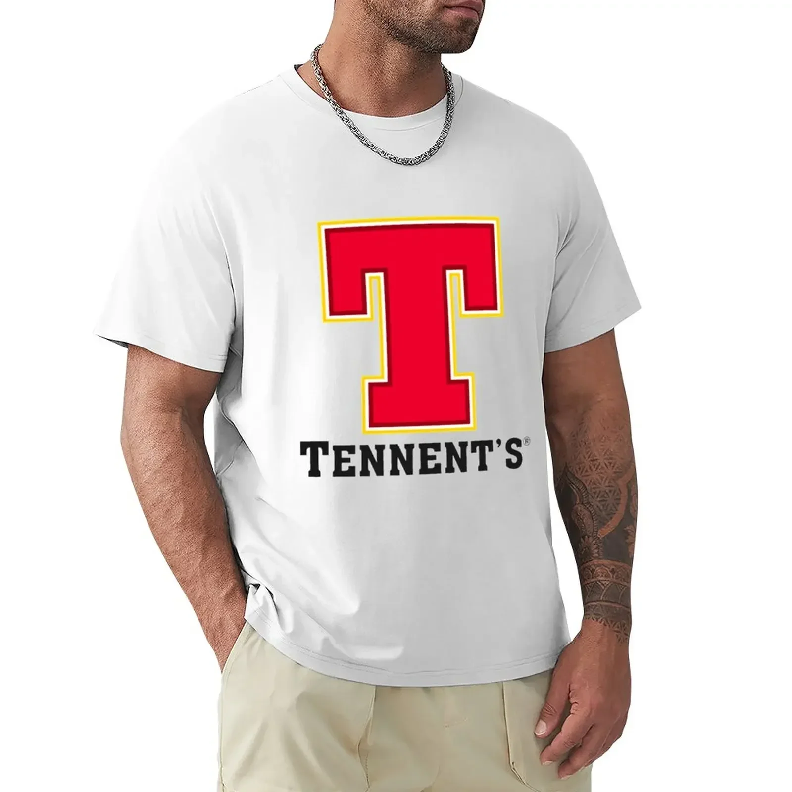 Tennent_s Lager T-Shirt sports fan t-shirts Short sleeve tee Blouse t shirts men