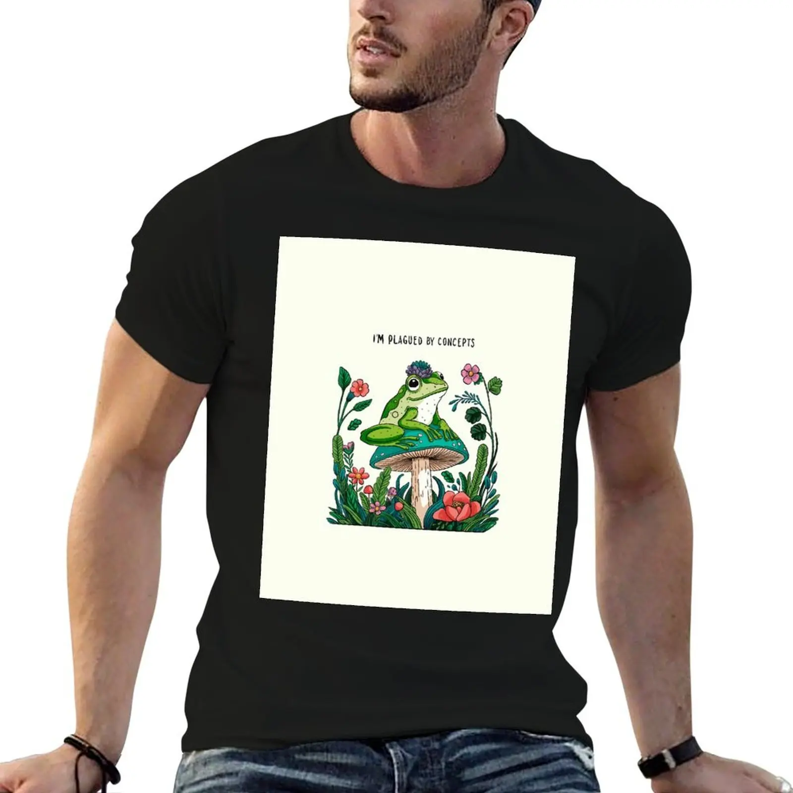 I’m plagued by concepts T-Shirt Basic Daily Outfit Short Sleeve Tee