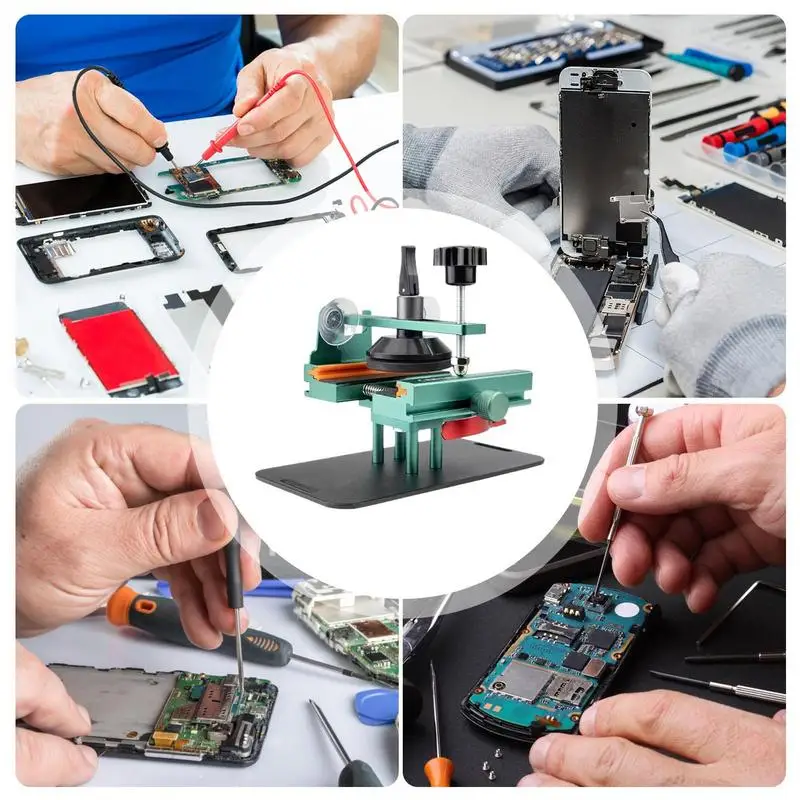전화 뒷면 커버 제거 도구 회전 태블릿 ​​수리 클램프 핸드폰 용 정밀 다기능 전자 수리 용품