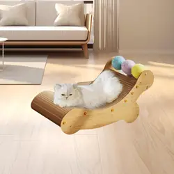 Cat Scratcher Chair Scratching Board for Indoor Cats Fun with Balls,Cardboard Lounge Bed for Kitty,Pet, Cats Kitten