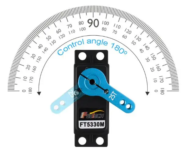 Serwo cyfrowe metalowe, wodoodporne, 180 stopni, standardowe, z przekładnią metalową 25T, do samochodów RC 1/8 1/10, robotów i projektów DIY, 20KG 25KG 35KG