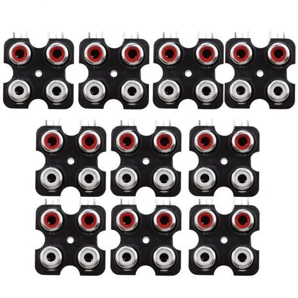 High Quality RCA Female Concentric Board PCB Mount Socket Panel Connectors for Electronic Devices
