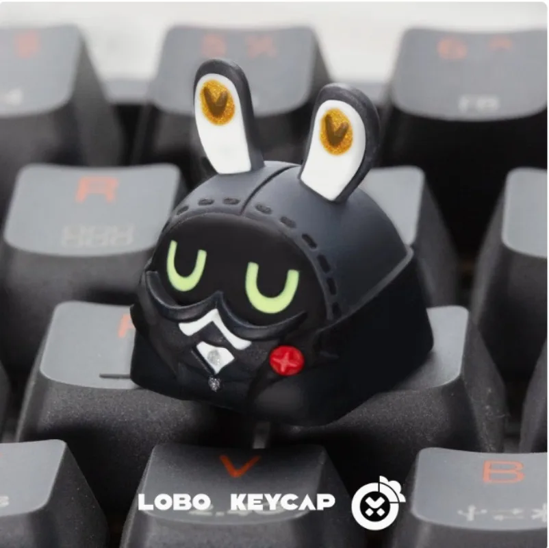 Zenless Zone Zero Bangboo Cartoon Keycaps Custom Key Caps Resin Artisan Gaming Keycaps for Mechanical Keyboard Accessories Gift