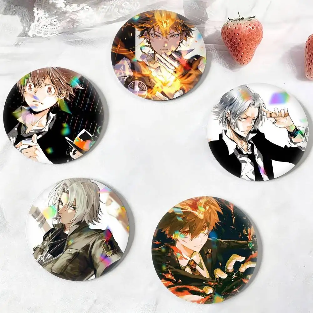 Action-Packed Anime H-Hitman R-Reborn!  25 32 44 58 75mm Badges Personalized Round Brooches Pins Accessory Gift