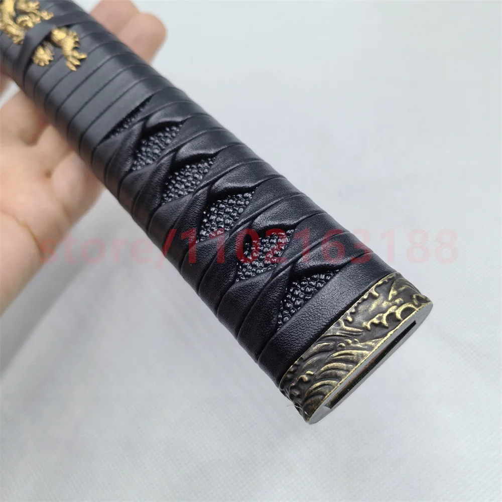 30cm Tsuka Handle Hilt Alloy Fuchi Kashira Menuki For Japanese Real Japan Samurai Katana Sword Fittings Accessory Parts Nice