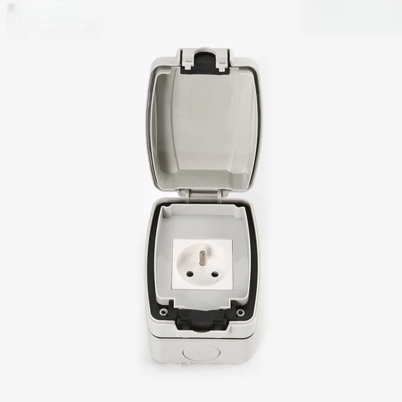 Prise de courant étanche extérieure, prise Ip66, PC entièrement utilisé, arrang, bien conçu, norme e