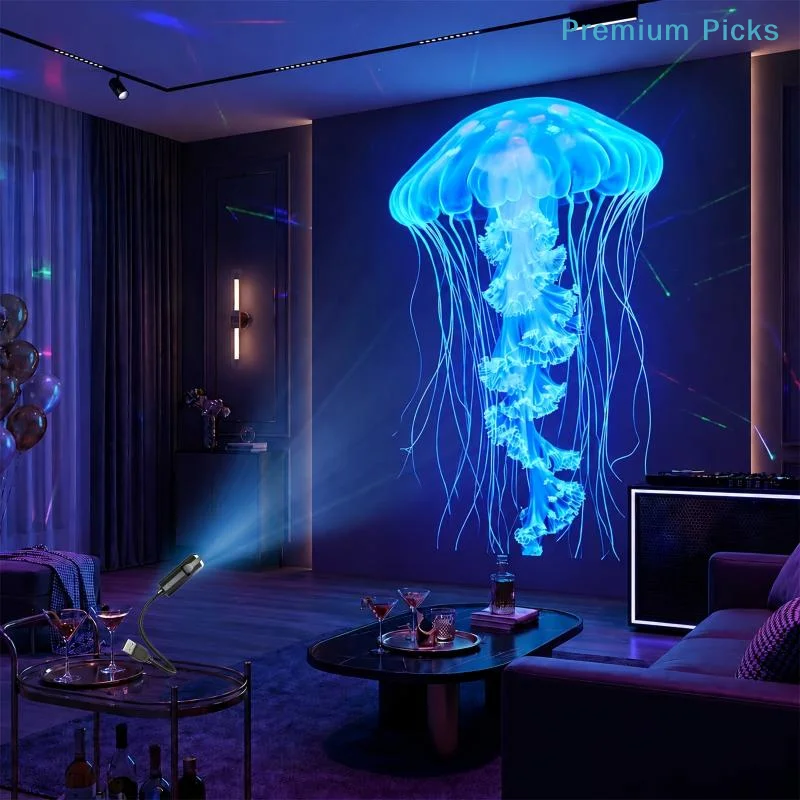 portableUSB Ocean Animal Projection Lamp 10 Vivid Themes 360° Rotatable Cute Desk Decor for Teen Girls Boys Bedroom
