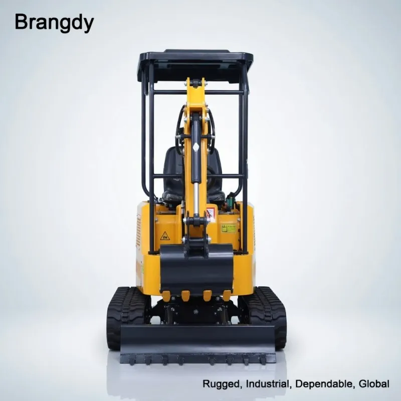 

Ultra-Compact Mini Excavator 0.8-1.2 Ton Class Diesel Powered Crawler Digger For Garden Farm Narrow Space Work Home DIY Construc