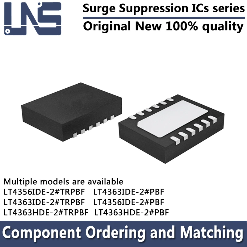 1PCS LT4356IDE-2 LT4363HDE-2 LT4363IDE-2 LT4356IDE-2#TRPBF LT4363HDE-2#TRPBF LT4363IDE-2#TRPBF WDFN-12 Surge Suppression ICs