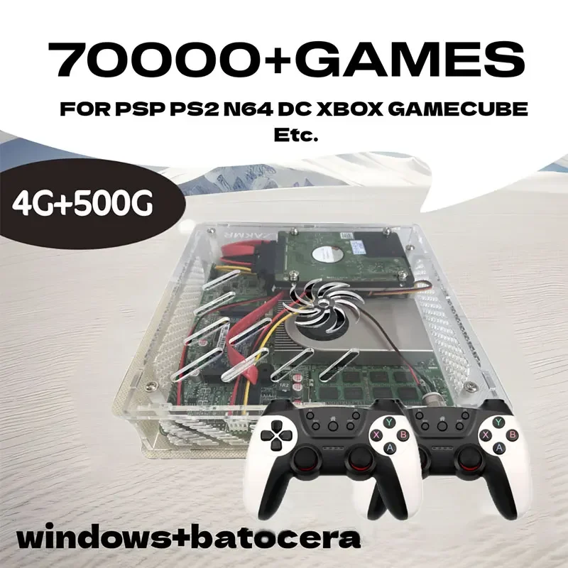 

NEW Super Console U7 Plug and Play On TV 500GB HDD 70000+ Reto Games Windows11 4G RAM 80 Emulator for Wii PS2 SS DC PSP GAMECUBE