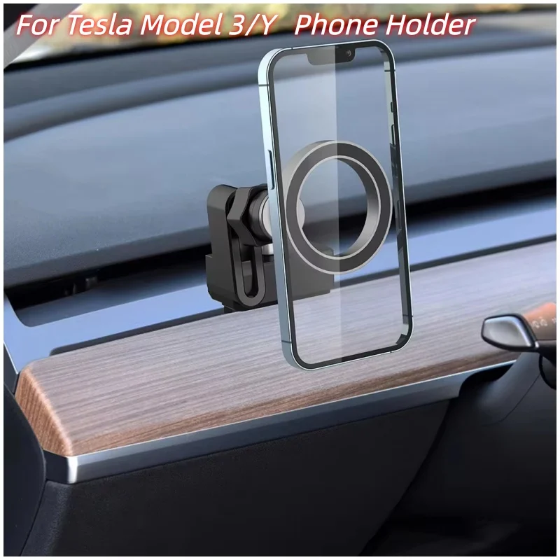 

Силиконовый держатель для телефона в автомобиль 360° ° Универсальное крепление без царапин и следов для Tesla Model 3/Y