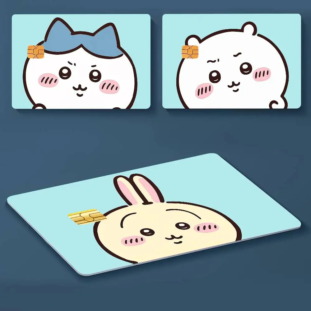 Cute Anime C-Chiikawa-ES Cover Credit Card Stickers  Anime Image Print Canvas  Manga Decor HD