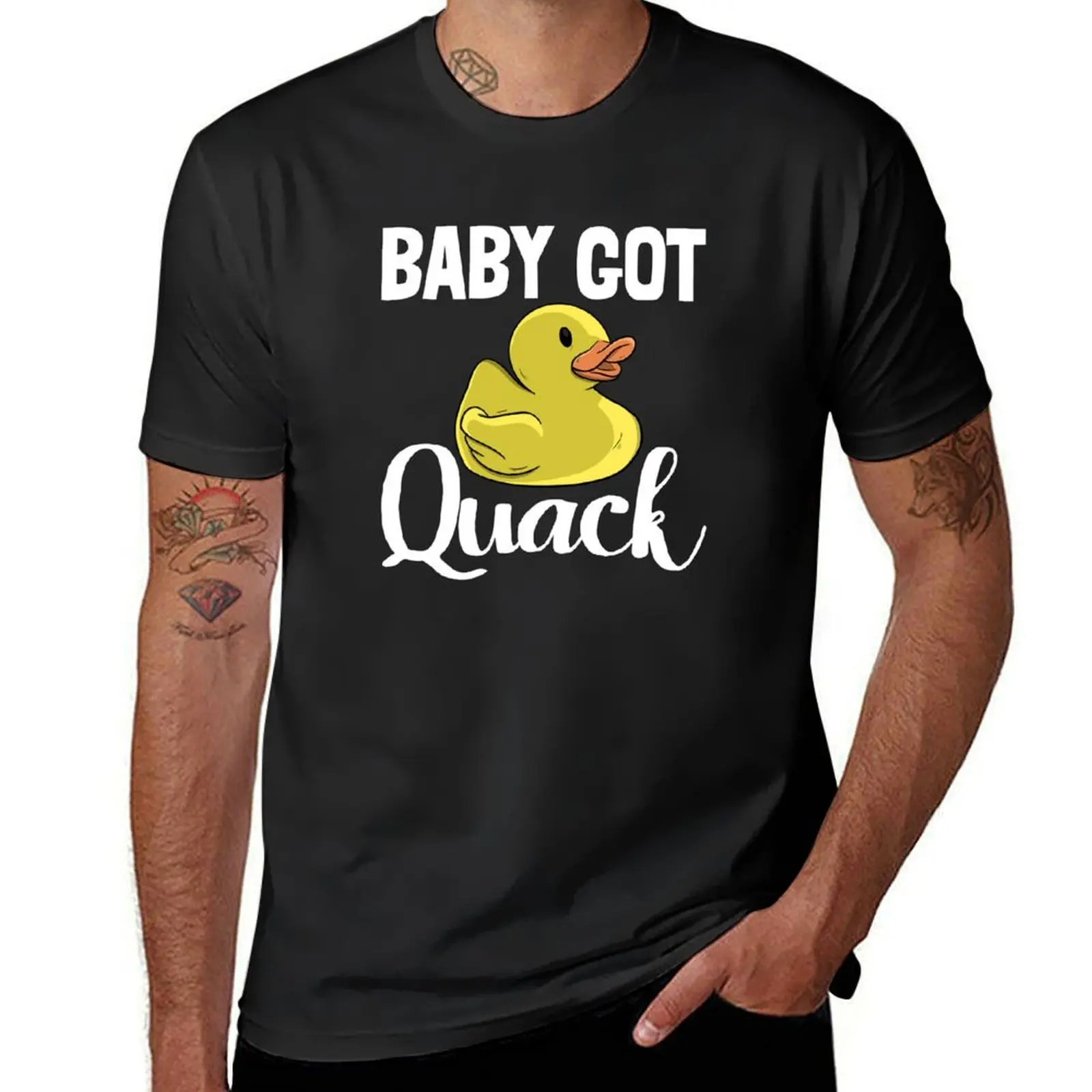 Baby Got Quack T-Shirt boys animal print Aesthetic clothing mens cotton t shirts