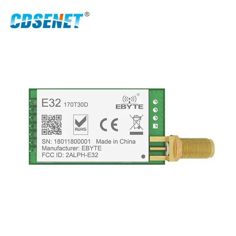 LoRa 170MHz vhf Transceiver CDSENET E32-170T30D Wireless rf Module Long Range 8km SMA rf Transmitter and Receiver