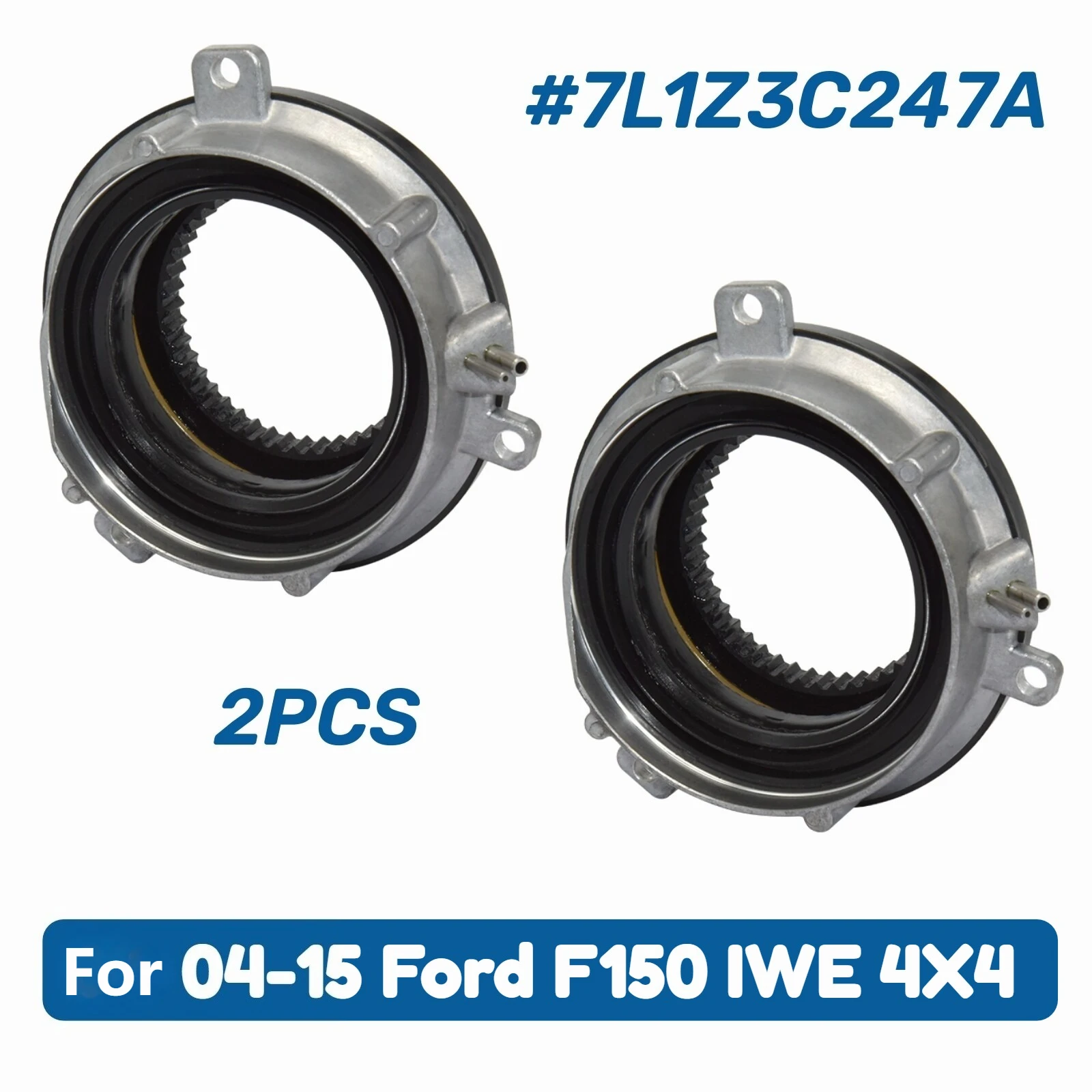 

2PCS 4WD Front Hub Lock Locking Actuator Fit for 04-15 Ford F150 IWE 4X4 7L1Z3C247A