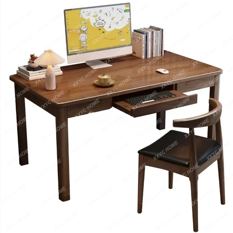 

ls04 all solid wood keyboard holder computer writing table home desk