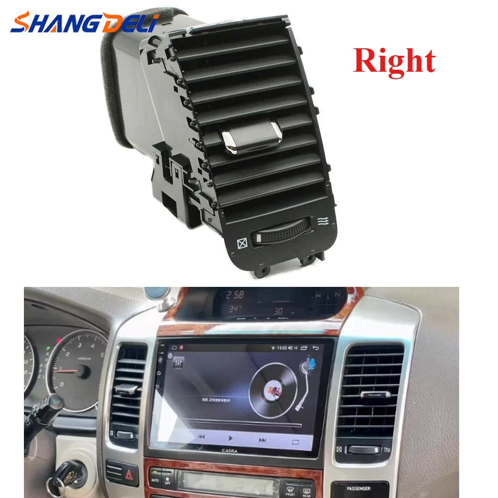 

1 шт., автомобильная правая вентиляционная решетка кондиционера, подходит для Toyota Land Cruiser Prado 120 Lexus GX470 2003-2009, запасная часть