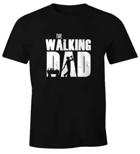 Herren T-Shirt The Walking Dad Bier Vatertag Geschenk Fun-Shirt Moonworks®