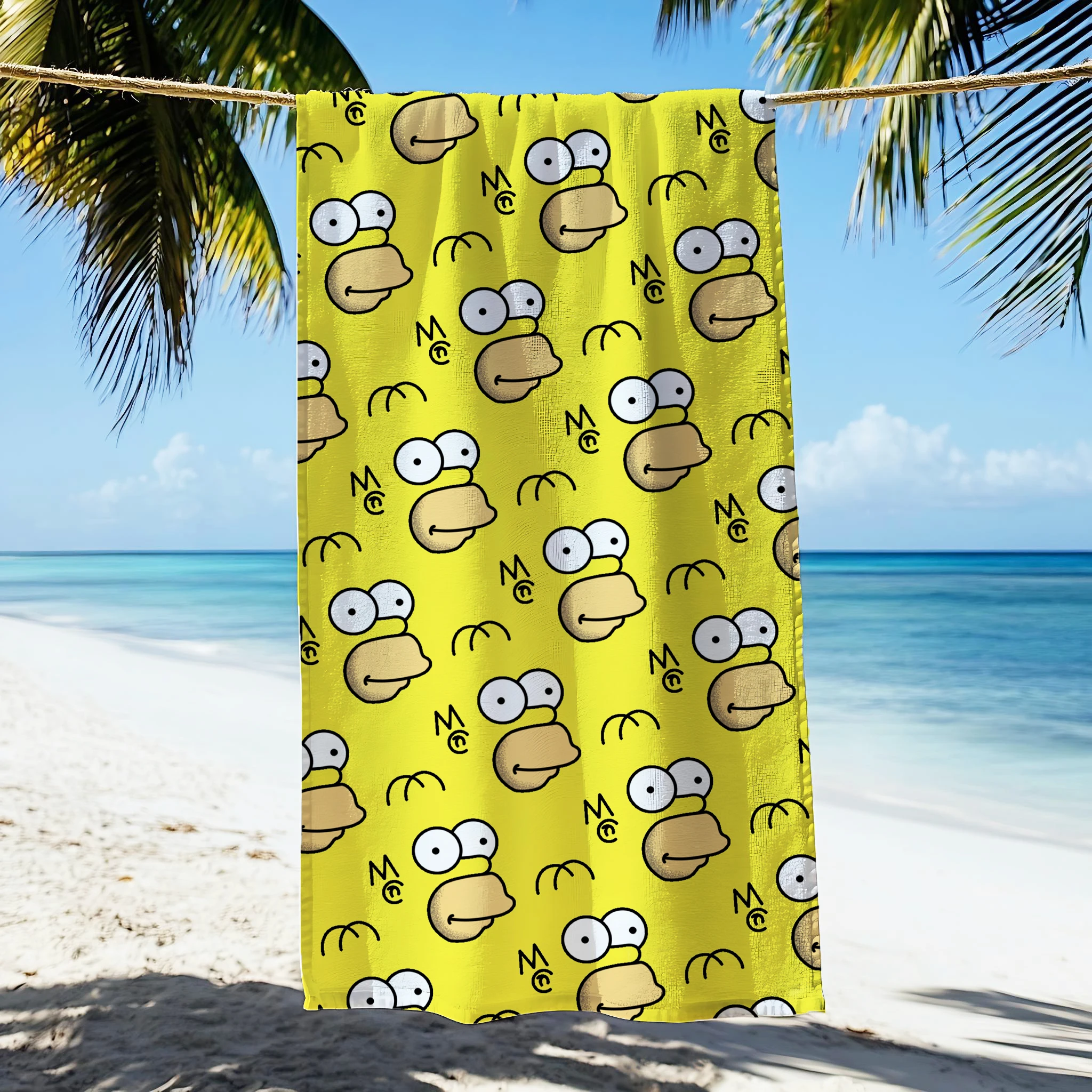 Funny Cartoon Towel Customized Large Bath Towels Bathroom Serviette Microfibre Beach Microfiber Quick Drying Gym Shower Sea