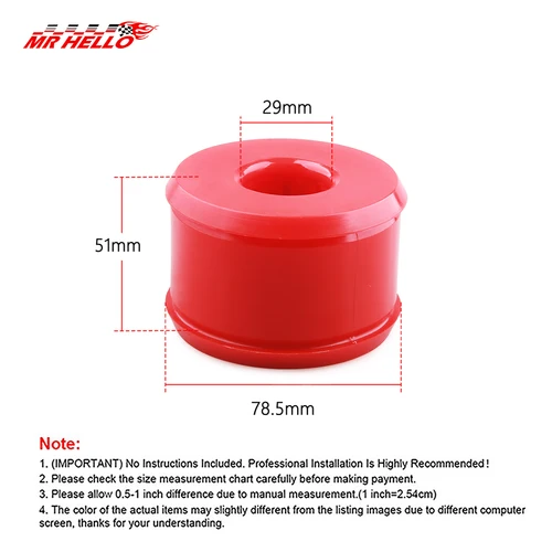 Imagen 2 del producto Para Honda Civic del Sol CRX 1988-2000 para Integra 1994-2001 Buje de poliuretano Kit de buje de brazo de arrastre trasero derecho 16.7106R