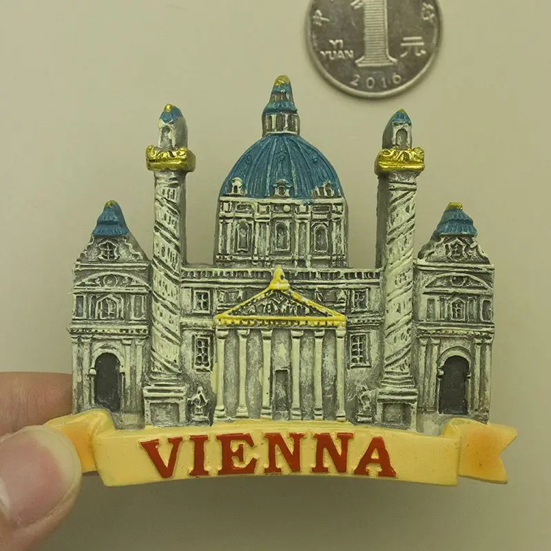 

Austrian Magnetic Fridge Magnet-Schönbrunn Palace Vienna-Architectural Cultural Tourism Scenery Souvenir-3d Resin Fridge Magnet