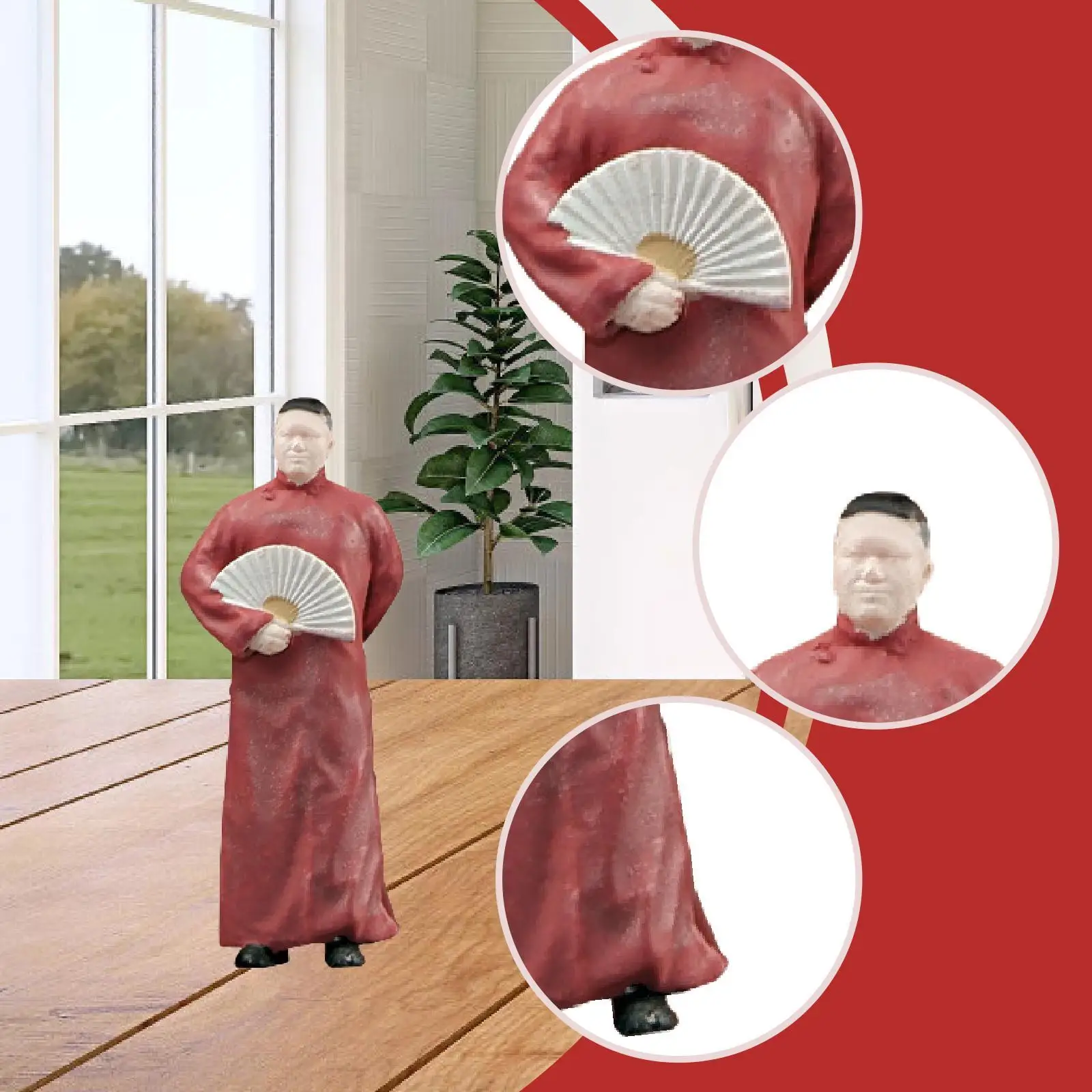 Figurine d'acteur Crosstalk de Type chinois 1:64, petit modèle en résine pour la configuration de Table de sable