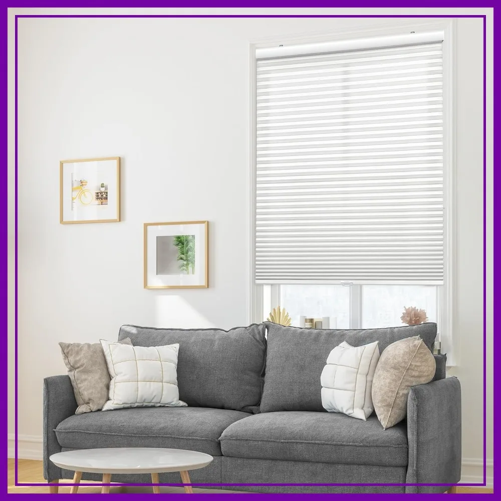 

Cordless 1" Signature Light Filtering Cellular Shade, 70" W x 60" H, White