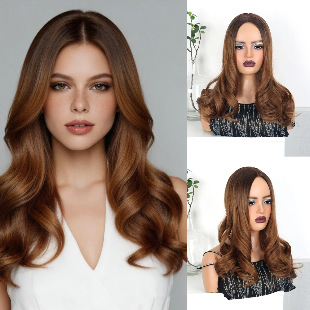 Synthetic Long Curly Hair Topper for Women Fiber Middle Part Top Hair Extension Volume for Thinning Sparse Hair Daily Wear
