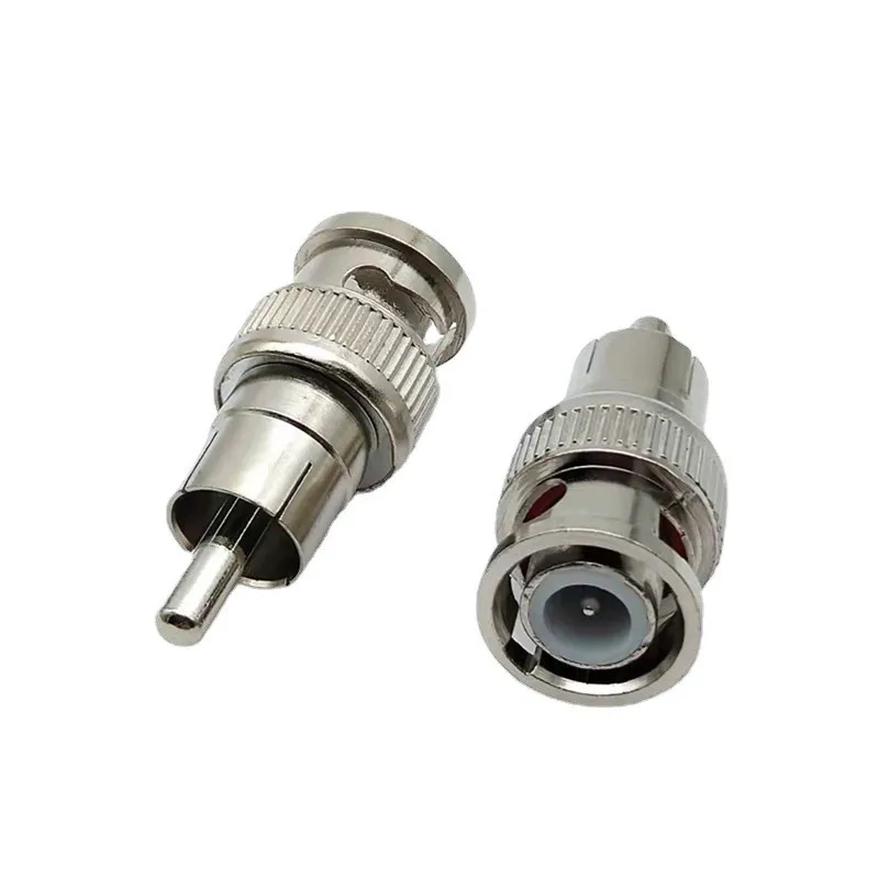 2/5/10pcs BNC Male to RCA Male Plug Connector Adapter for CCTV Surveillance Camera video Balun Splitter Security System B5