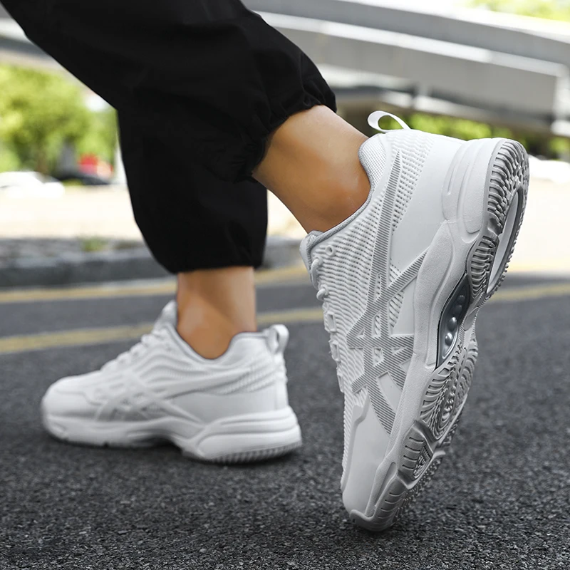 Men Women Badminton Shoes Table Tennis Shoes for Volleyball Handball Sports Sneakers Anti-Skid Mesh Breathable Field Training view 6