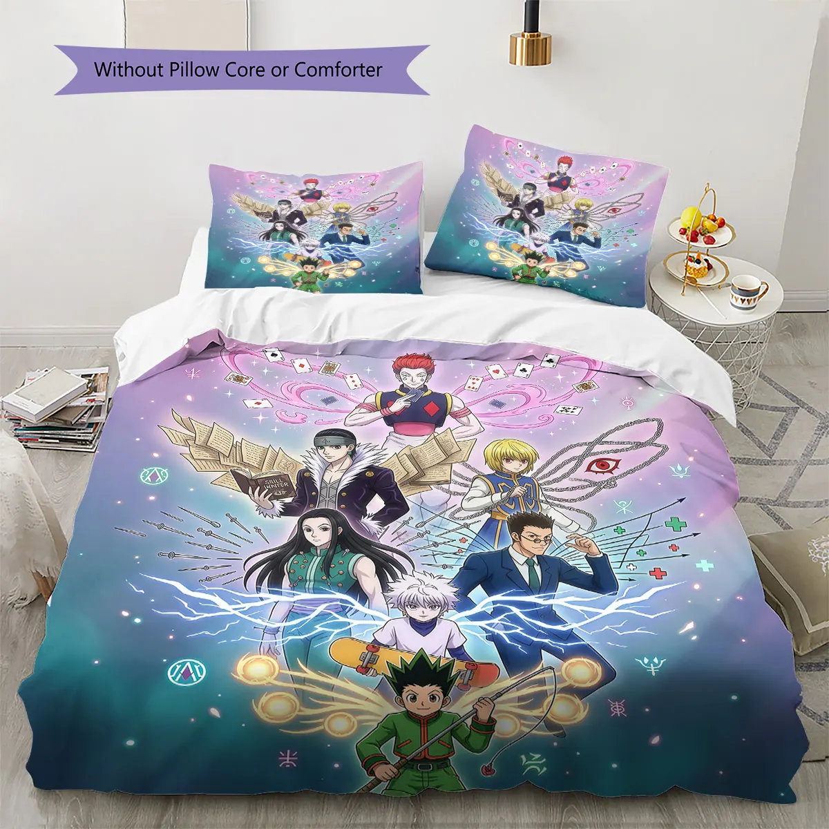 Hunter x Hunter Comfor Duvet Cover Kid's Bedding Set,Extra Large Size Halloween Gifts Various Sizes Available -HE192