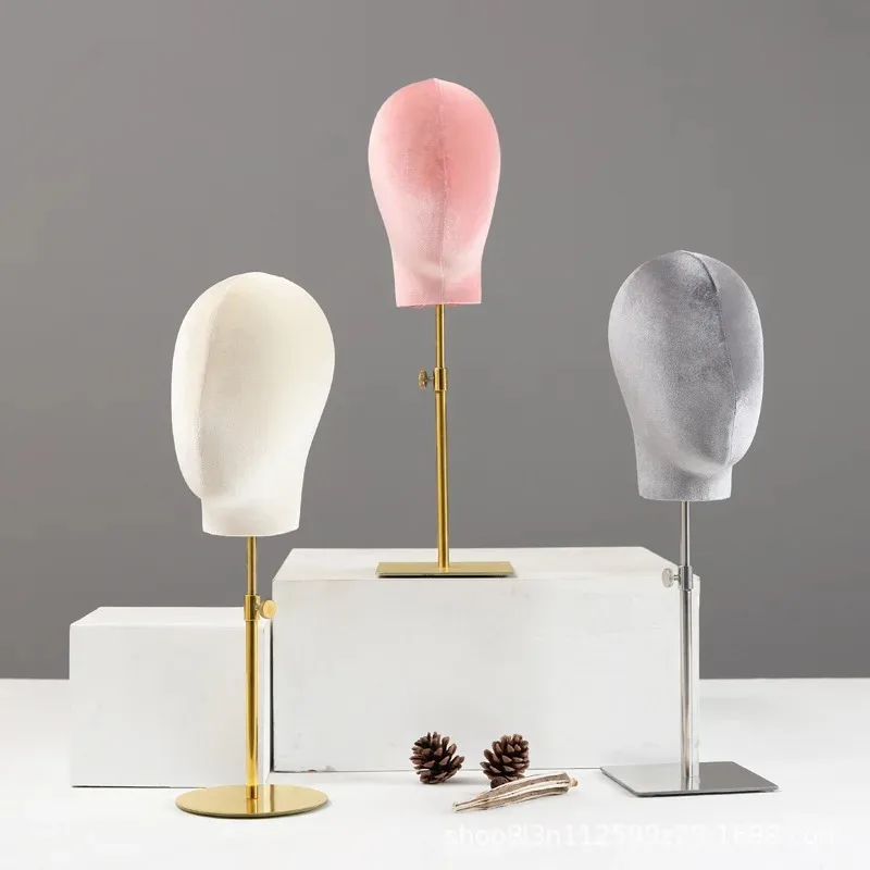 1pcs Mannequin Head Stand Wig Hat Display Holder Eyeglasses & Hair Accessories Rack for Clothing Store Window
