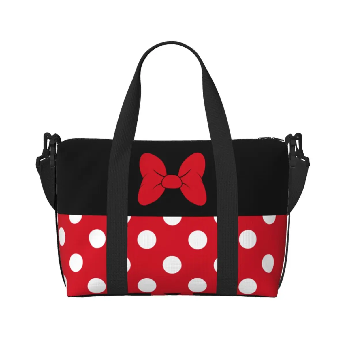 

Custom Large Minnie Anime Mickey Mouse Cartoon Tote Bag Women Shopping Shoulder Beach Gym Travel Bag
